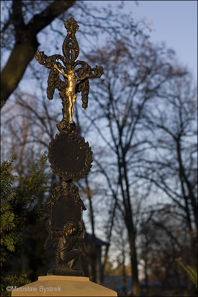 Stary Cmentarz w Tarnowie krzyż żeliwny