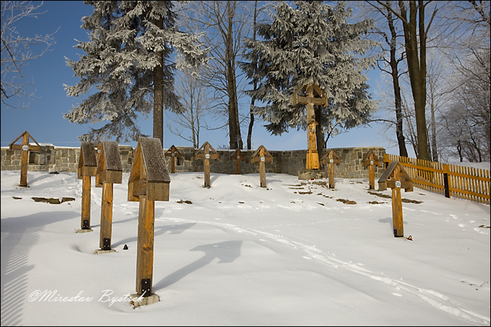 Kriegerfriedhof des I Weltkrieges Banica-Hugel, Galizien, Polen nach der Wiederherstellung