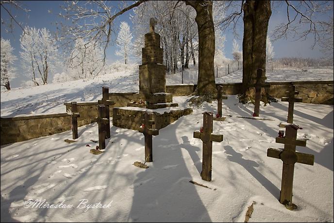 Kriegerfriedhof aus der I. Weltkrieg in Zdynia, West-Galizien, Polen