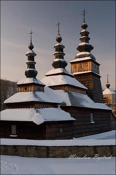 Owczary cerkiew zimą